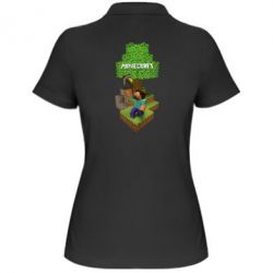 Женское поло Minecraft Steve - PrintSalon