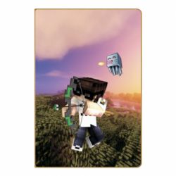 Блокнот с принто Minecraft sunset - PrintSalon