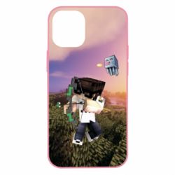 Чохол для iPhone 12 mini Minecraft sunset