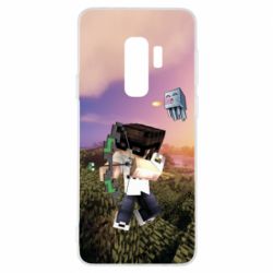 Чехол для Samsung S9+ Minecraft sunset - PrintSalon