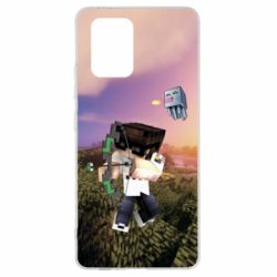 Чехол для Samsung S10 Lite Minecraft sunset - PrintSalon