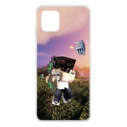 Чехол для Samsung Note 10 Lite Minecraft sunset - PrintSalon