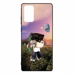Чехол для Samsung Note 20 Minecraft sunset - PrintSalon