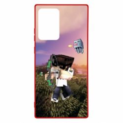 Чехол для Samsung Note 20 Ultra Minecraft sunset - PrintSalon
