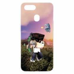 Чехол для Oppo A5s/A12 Minecraft sunset - PrintSalon