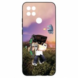 Чехол для Oppo A15s/A15 Minecraft sunset - PrintSalon
