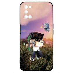 Чехол для Oppo A52/A72/A92 Minecraft sunset - PrintSalon