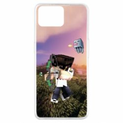 Чехол для Oppo A73 Minecraft sunset - PrintSalon