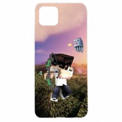 Чехол для Oppo A92s Minecraft sunset - PrintSalon