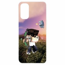 Чехол для Oppo Reno 4 Minecraft sunset - PrintSalon