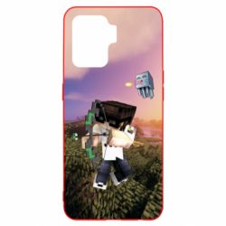 Чехол для Oppo Reno 5 Lite Minecraft sunset - PrintSalon