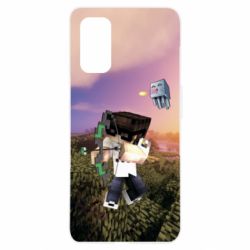 Чохол для Realme 7 Pro Minecraft sunset