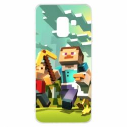 Чохол для Samsung A8 2018 Minecraft1 - PrintSalon