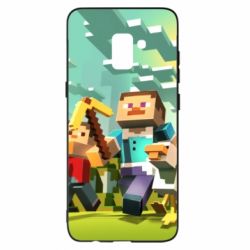 Чохол для Samsung A8+ 2018 Minecraft1 - PrintSalon