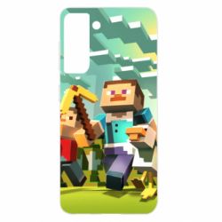 Чохол для Samsung S21 Minecraft1 - PrintSalon