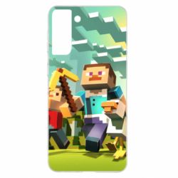 Чохол для Samsung S21+ Minecraft1 - PrintSalon