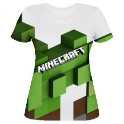 Жіноча 3D футболка Minecraft2 - PrintSalon