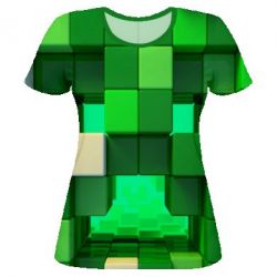 Жіноча 3D футболка Minecraft3 - PrintSalon