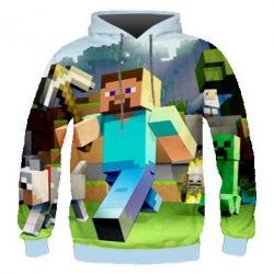 Мужское 3D худи Minecraft