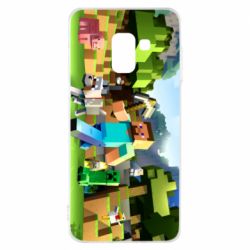 Чохол для Samsung A8 2018 Minecraft - PrintSalon