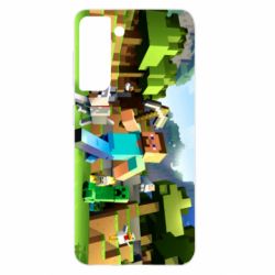 Чохол для Samsung S21 Minecraft - PrintSalon