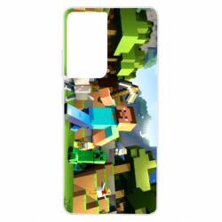 Чохол для Samsung S21 Ultra Minecraft