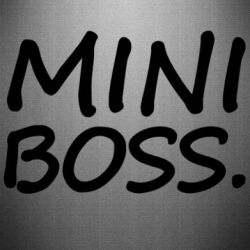 Наклейка Mini boss - PrintSalon
