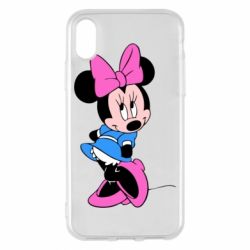 Чехол для iPhone X/Xs Минни стесняется - PrintSalon