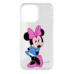 Чехол для iPhone 14 Pro Max Минни стесняется - PrintSalon