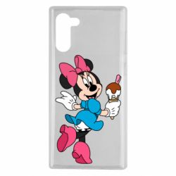 Чехол для Samsung Note 10 Minnie Mouse and Ice Cream