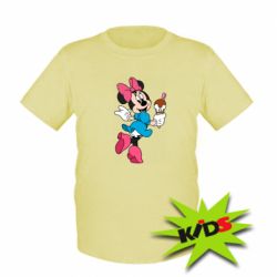 Дитяча футболка Minnie Mouse and Ice Cream - PrintSalon