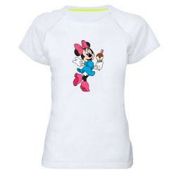 Жіноча футболка для спорту Minnie Mouse and Ice Cream - PrintSalon