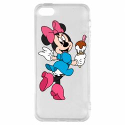 Чохол для iphone 5/5S/SE Minnie Mouse and Ice Cream - PrintSalon