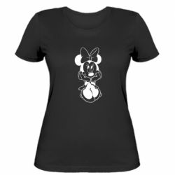 Женская футболка Minnie Mouse Face - PrintSalon