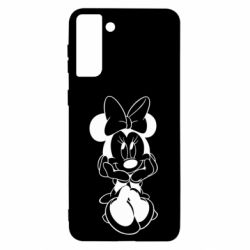 Чехол для Samsung S21 Ultra Minnie Mouse Face - PrintSalon
