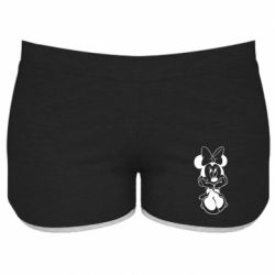 Женские шорты Minnie Mouse Face - PrintSalon