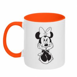 Чашка двухцветная 320ml Minnie Mouse Face - PrintSalon
