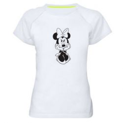 Женская футболка для спорта Minnie Mouse Face - PrintSalon