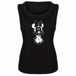 Женская майка Minnie Mouse Face - PrintSalon