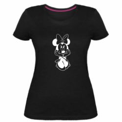 Женская премиум футболка Minnie Mouse Face