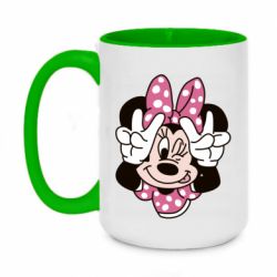 Чашка двухцветная 420ml Minnie Mouse - PrintSalon
