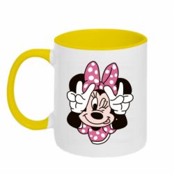 Чашка двухцветная 320ml Minnie Mouse - PrintSalon