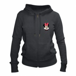 Женское худи на молнии Minnie - PrintSalon