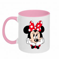 Чашка двухцветная 320ml Minnie - PrintSalon