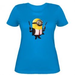 Женская футболка Миньон Хитман - PrintSalon