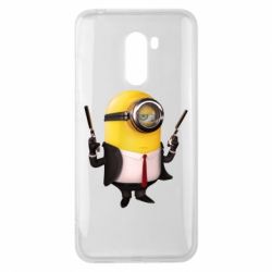 Чехол для Xiaomi Pocophone F1 Миньон Хитман - PrintSalon