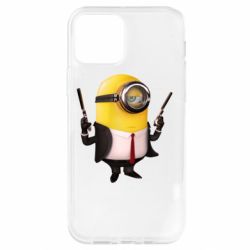 Чехол для iPhone 12 Pro Миньон Хитман - PrintSalon