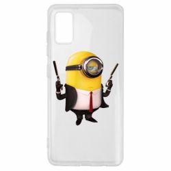 Чехол для Samsung A41 Миньон Хитман