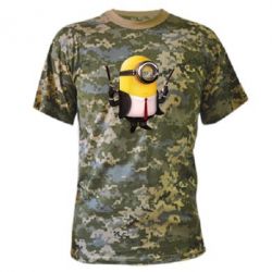 Камуфляжная футболка Миньон Хитман - PrintSalon