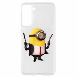 Чехол для Samsung S21 Миньон Хитман-PrintSalon Чехол для Samsung S21 Миньон Хитман